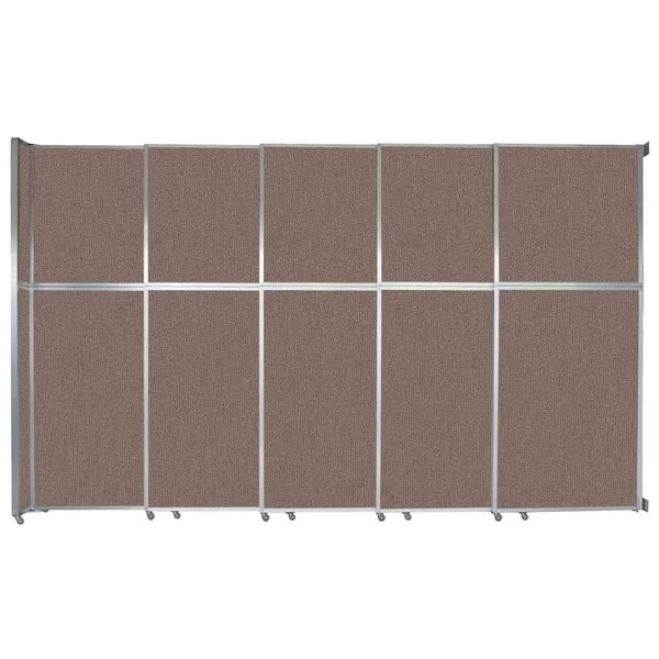 Versare Operable Wall Sliding Room Divider 15'7" x 10'3/4" Latte Fabric 1072513-1 - main